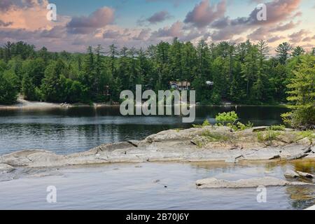 High Falls In Bracebridge, Ontario , Canada Nord America Foto Stock