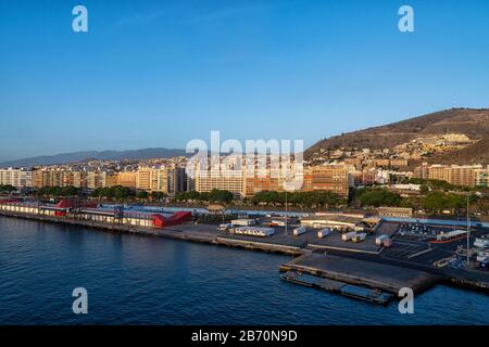 Costa di Santa Cruz de Tenerife Foto Stock