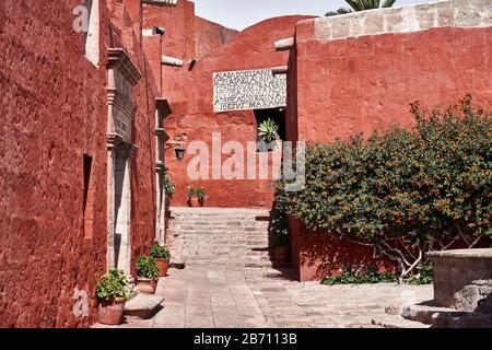 All'interno del Monastero di Santa Catalina, Arequipa, Perù. Foto Stock