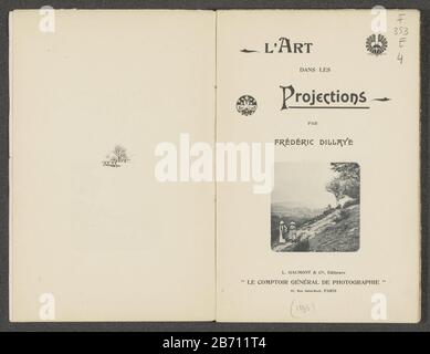 L'art dans les projections (titel op object) l'Art dans les projections (title object) Tipo Oggetto: Libro numero articolo: RP-F 2001-7-104Vervaardiging datazione: 1896 Materiale: Carta Tecnica: Stampa / copia dimensioni: H 247 mm × W 162 mm × d 7 mm Foto Stock