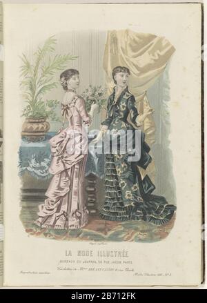 La Mode Illustrée, Journal de la Famille, 1882 (oggetto del titolo) Tipo Di Proprietà: Rivista numero articolo: RP-P-2009-1979-1 Produttore : Editore: Firmin-Didot & CiePlaats fabbricante: Parigi Data: 1882 caratteristiche Fisiche : colore engra materiale: Carta Tecnica: Engra (processo di stampa) / mano kleuren Soggetto: Quando piatti di moda: 1882 - 1882 Foto Stock