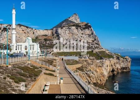 La moschea a Europa Point su Gibilterra Foto Stock