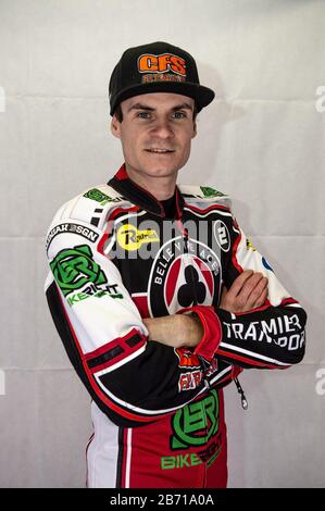 Manchester, Manchester. 12th Mar, 2020. Manchester, Inghilterra - 12 Marzo Steve Worrall Di Belle Vue Aces Durante Il Belle Vue Speedway Media Day, Presso Il National Speedway Stadium Di Manchester, Giovedì 12 Marzo 2020. (Credit: Ian Charles | Mi News) Credit: Mi News & Sport /Alamy Live News Foto Stock