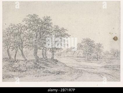 Landweg ha incontrato boerderij in het verschiet Country Road con fattoria nell'orizzonte tipo di oggetto: Disegno numero Oggetto: RP-T-1963-191 Produttore : disegnatore: Georges Michel Data: 1773 - 1843 caratteristiche Fisiche: Matita materiale: Matita carta dimensioni: H 68 mm × b 99 mmToelichtingEen di 120 disegni, tratto da un album del 19th secolo con disegni di Georges Michel. Oggetto: Fattoria o casa solitaria in paesaggio e. Foto Stock