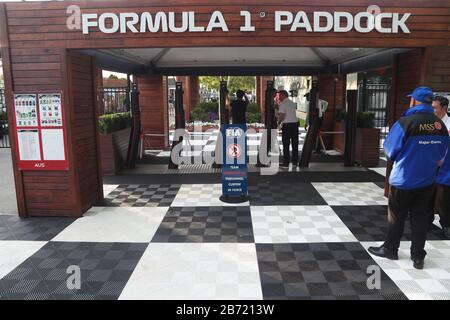 Albert Park, Melbourne, Victoria, Australia. 13th Mar, 2020. FIA Formula Uno World Championship 2020 - Formula Uno Rolex Australian Grand Prix - l'Australian Formula Uno Grand Prix È Stato Cancellato dalla FIA - Image Credit: Brett keating/Alamy Live News Foto Stock