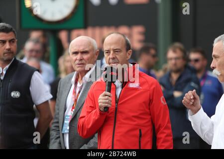 Albert Park, Melbourne, Victoria, Australia. 13th Mar, 2020. FIA Formula Uno World Championship 2020 - Formula Uno Rolex Australian Grand Prix - Conferenza stampa per annunciare formalmente la cancellazione del GP d'Australia - il CEO della Australian Grand Prix Corporation, Andrew Westacott risponde a una domanda della grande media Gallery - Image Credit: Brett keating/Alamy Live News Foto Stock