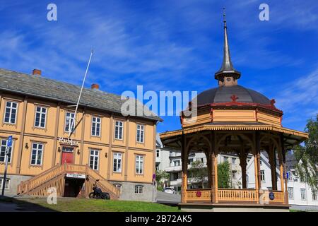 Music Pavilion, Tromso City, Tromsoya Island, Troms County, Norvegia Foto Stock