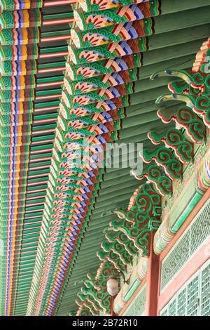 Palazzo Changdeokgung (Patrimonio dell'Umanità dell'UNESCO), Seoul, Corea del Sud Foto Stock