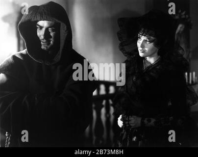 POTERE di Tyrone come Diego Vega alias Zorro e LINDA DARNELL come Lolita Quintero NEL MARCHIO DI ZORRO 1940 regista ROUBEN MAMOULIAN romanzo Johnston McCulley Twentieth Century Fox Foto Stock