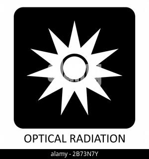 Icona Della Radiazione Ottica Illustrazione Vettoriale