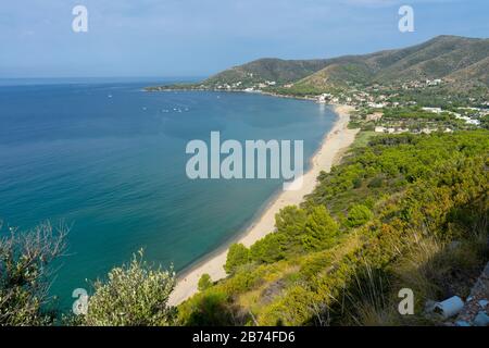 Passeggiata sul lungomare di Santa Maria di Castellabate Foto Stock