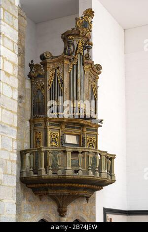 AVEIRO, PORTOGALLO - 19 febbraio 2020: Vista interna del sé Catedral de Aveiro (Igreja de São Domingos) in Aveiro, Portogallo, Europa Foto Stock