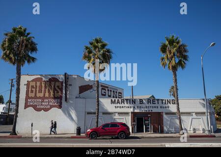 Gun store, Culver City, California, Stati Uniti Foto Stock