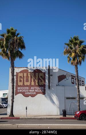 Gun store, Culver City, California, Stati Uniti Foto Stock