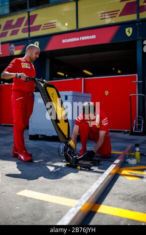 Team Ferrari Foto Stock