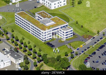 , terreno di LR Health & Beauty Systems GmbH in Ahlen, 23.07.2012, vista aerea, Germania, Renania Settentrionale-Vestfalia, Ahlen Foto Stock