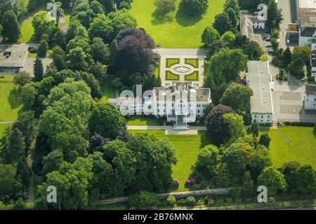 , Villa Hammerschmidt nel Bundesviertel, 17.05.2014, vista aerea, Germania, Nord Reno-Westfalia, Bonn Foto Stock