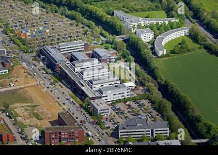 Max Planck Istituto di Fisiologia molecolare a Dortmund, 04.05.2012, vista aerea, Germania, Renania Settentrionale-Vestfalia, Area della Ruhr, Dortmund Foto Stock