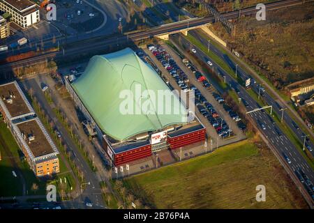 , Stage Metronom Theatre - Teatro sul Centro, 14.12.2014, vista aerea, Germania, Nord Reno-Westfalia, Ruhr Area, Oberhausen Foto Stock