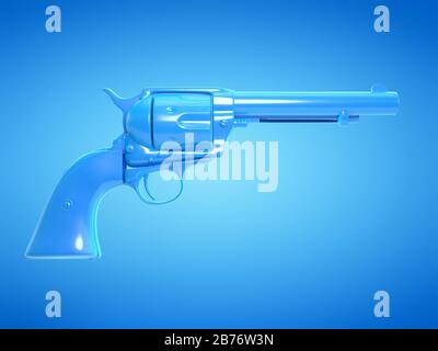 Revolver, illustrazione del computer. Foto Stock