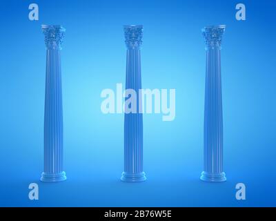 Colonne, illustrazione del computer. Foto Stock