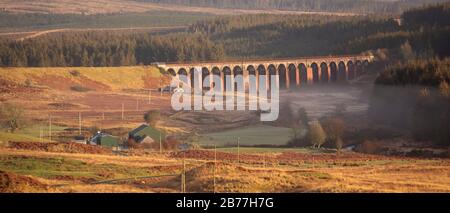 Passeggiate nel Cairnsmore della Riserva Naturale Nazionale della flotta, Galloway, Scozia, Regno Unito Foto Stock