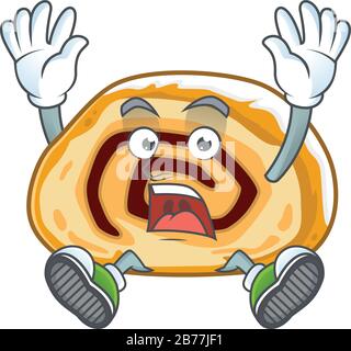 Uno splendido cartoon svizzero con faccia felice Illustrazione Vettoriale