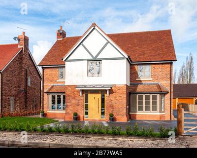 Nuova costruzione, non occupato, casa di lusso a Cheshire Regno Unito Foto Stock
