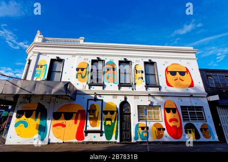 Street Art, Chapel Street, South Yarra, Victoria, Australia Foto Stock