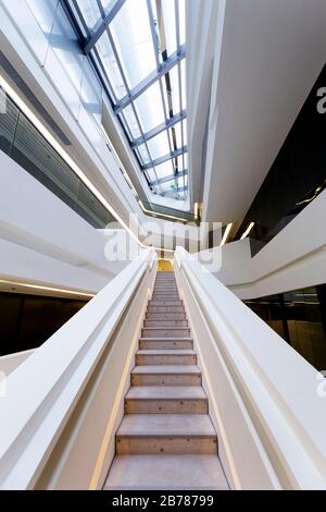 Jockey Club Innovation Tower, Università Politecnica di Hong Kong, Hong Kong Foto Stock