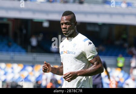 mario balotelli (brescia) durante la stagione calcistica italiana Serie A 2019/20, Napoli, Italia, 01 Jan 2020, Soccer italian Serie A soccer match Foto Stock