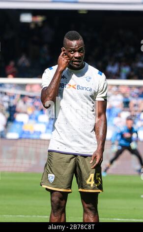 mario balotelli (brescia) durante la stagione calcistica italiana Serie A 2019/20, Napoli, Italia, 01 Jan 2020, Soccer italian Serie A soccer match Foto Stock