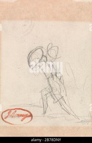 George Romney - Caricamento Del Personaggio Con Scudo Foto Stock