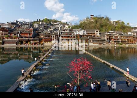 Fenghuang, Città di Fenixes Foto Stock