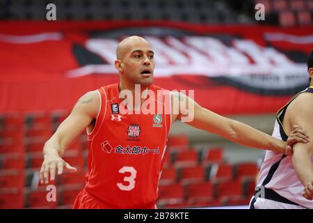 Michael Parker (Jets), 14 MARZO 2020 - Pallacanestro : 2019-20 B.LEAGUE B1 gioco tra Chiba Jets 80-88 Utsunomiya Brex alla Funabashi Arena, Chiba, Giappone. (Foto di YUTAKA/AFLO SPORT) Foto Stock