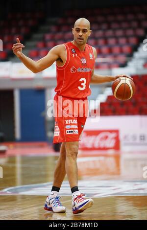 Michael Parker (Jets), 14 MARZO 2020 - Pallacanestro : 2019-20 B.LEAGUE B1 gioco tra Chiba Jets 80-88 Utsunomiya Brex alla Funabashi Arena, Chiba, Giappone. (Foto di YUTAKA/AFLO SPORT) Foto Stock