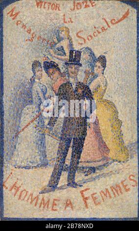 Georges Seurat - l'uomo delle donne (l'Homme à femmes) - BF1149 - Fondazione Barnes. Foto Stock