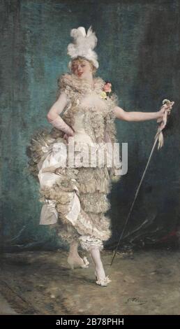 Georges-Jules-Victor Clairin - Frou Frou, 1882. Foto Stock