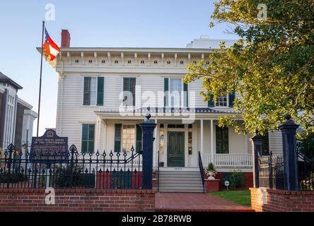 La prima Casa Bianca della Confederazione mentre la capitale degli Stati Confederati d'America era a Montgomery, Alabama. Foto Stock