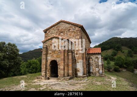 Chiesa pre-romanica Santa Cristina de Lena nelle vicinanze di Oviedo, Asturie, Spagna Foto Stock