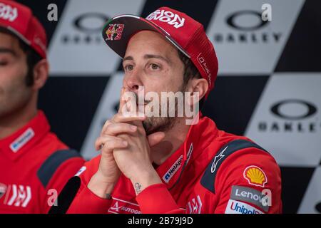 Italia, Italia. Italia, 01 gen 2020, pilota italiano MotoGP, numero 4, Andrea Dovizioso, del Ducati Team durante - Credit: LM/Alessio Marini Credit: Alessio Marini/LPS/ZUMA Wire/Alamy Live News 2020 Foto Stock