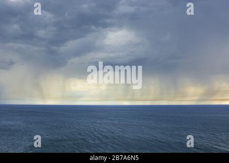 La tempesta finisce, Peninsula de Valdés, Patagonia Argentina Foto Stock