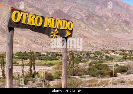 Otro Mundo, Quebrada de la Conchas, Chonchas Valley, Argentina, America Latina Foto Stock