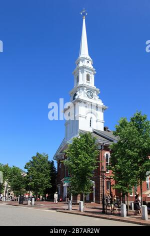 Historic North Church, Portsmouth, New Hampshire, New England, Usa, Nord America Foto Stock
