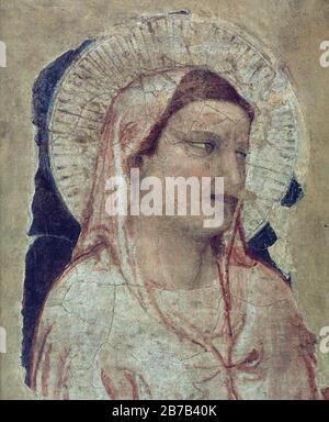 Giotto Di Bondone - Lutto Della Vergine Foto Stock