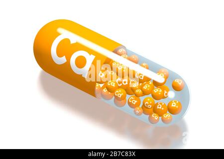 Concetto minerale - CA - calcio Foto Stock