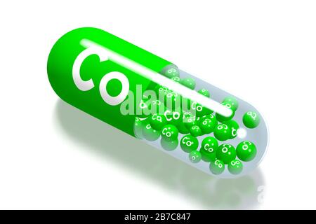 Concetto minerale - Co - cobalto Foto Stock