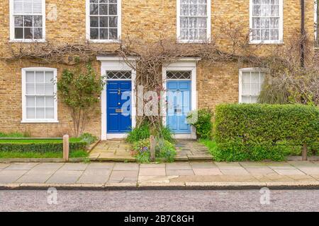 Case con terrazza a Highbury Islington. Foto Stock