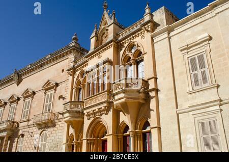 Il Palazzo dei Vescovi Mdina Malta Foto Stock