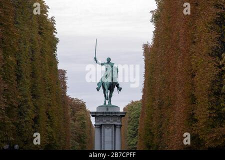 Monumento à Lafayette statua equestre a Parigi, Francia, Europa Foto Stock